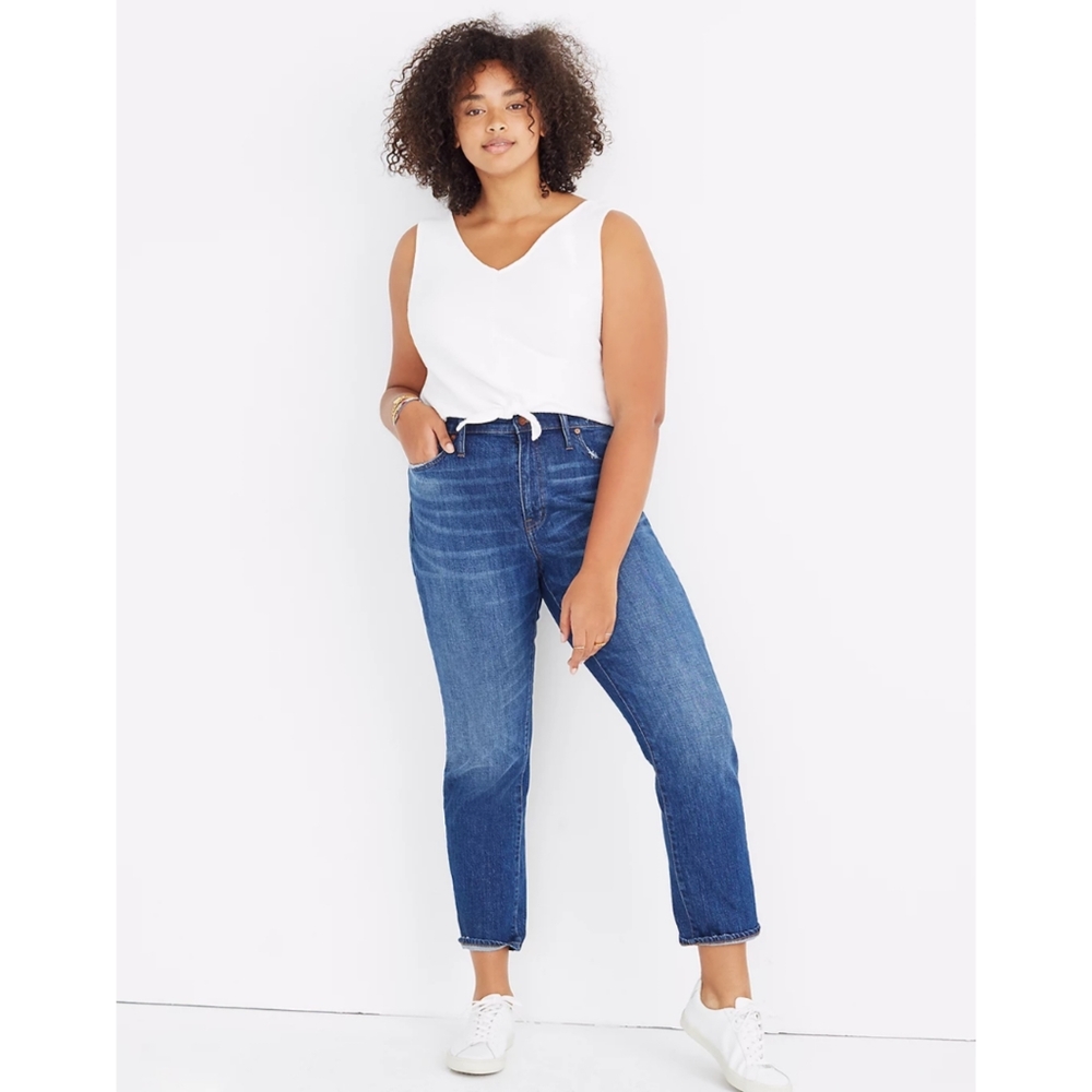 Madewell High Rise Slim Crop Boyjean Size 30P